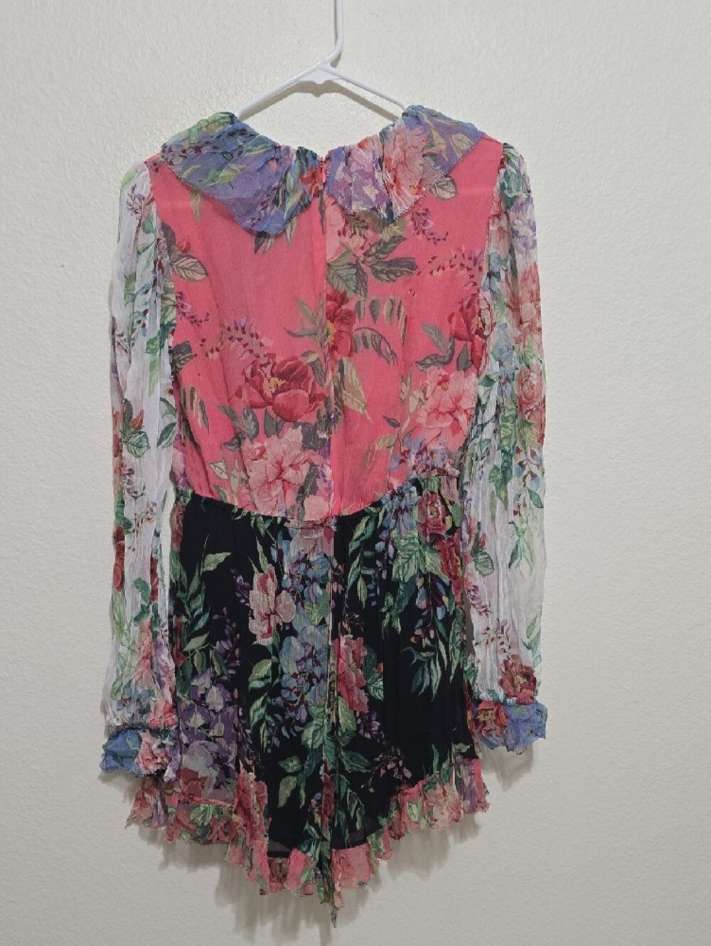 Zimmermann Multicolor Floral Ruffled Romper 0 - Picture 5 of 12